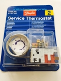 Danfoss Service Thermostat Nr. 2 077B7002 mit Druckknopfabtauung