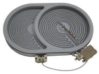 Kochplatte Ceranfeld Strahlungsheizkrper Universal Brter 2400 W + 900 W EGO 1057411604