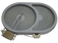 Kochplatte Ceranfeld Strahlungsheizkrper Brter 2400 W + 800 W EGO 1057413688 fr Bosch Neff Universal