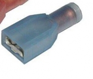 Fastonstecker vollisoliert 6,3 mm Drahtgrenbereich 1,0 - 2,5 mm Farbe blau 100 Stck